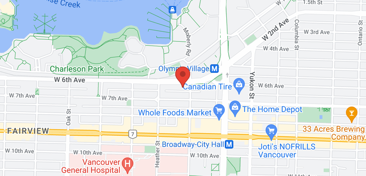 map of 4 618 W 6TH AVENUE